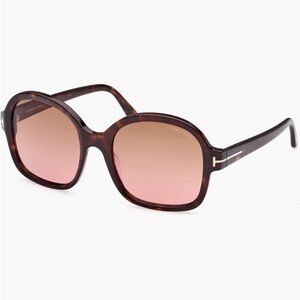 Tom Ford Women's Hanley Tortoise Butterfly Sunglasses